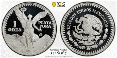 1983-Mo Onza Libertad Ag PR68DCAM