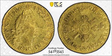 1693-W L.D'Or Gad-252 Flan réformé AU53
