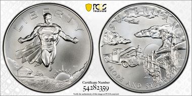 2025 Medal DC Comics - Superman 1oz Ag First Strike MS69