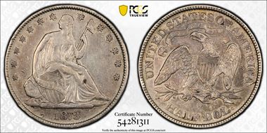 1873 50C No Arrows, Closed 3 N1