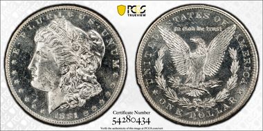 1881-S $1 MS62PL