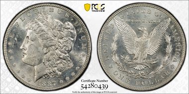 1887 $1 MS63