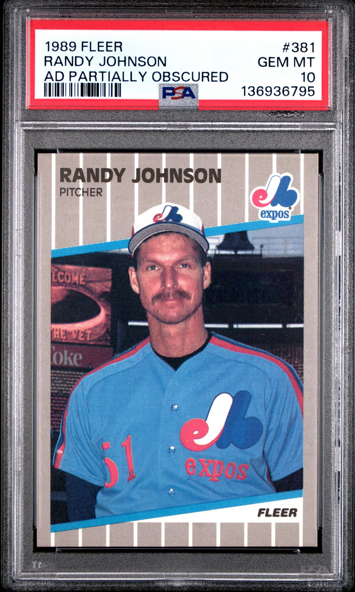 Fleer Randy Johnson front