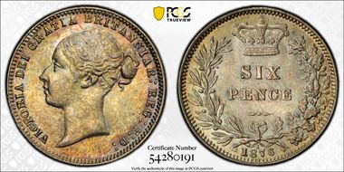 1876 6D S-3910 MS64