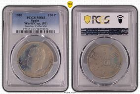 1980 100 P World Cup, (80) MS63