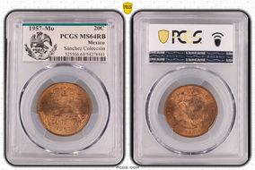 1957-Mo 20C MS64RB