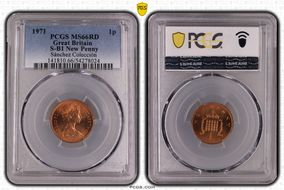 1971 1p S-B1 New Penny MS66RD