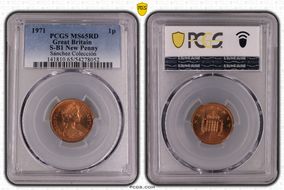 1971 1p S-B1 New Penny MS65RD