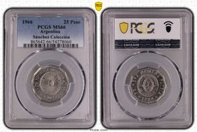 1966 25 Peso MS66