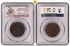 1861 1/8 R Mexico City - Libertad N1BN