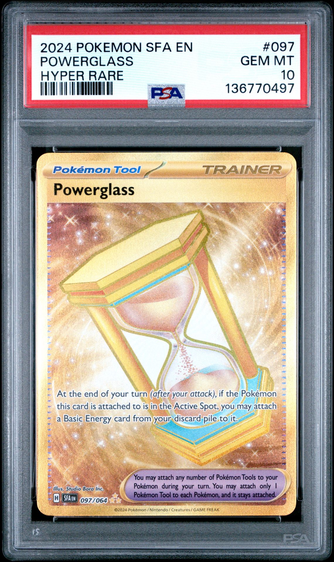 2024 Pokemon POKEMON SFA EN-SHROUDED FABLE HYPER RARE #097 Powerglass front