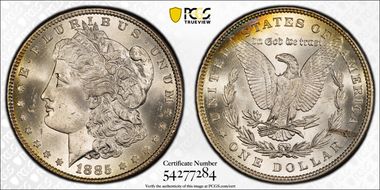 1885 $1 MS65