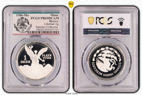 1986-Mo Onza Libertad Ag PR69DCAM