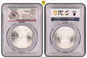 1987-Mo Onza Libertad Ag - DDO MS67