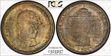 1946-D 50C Booker T. Washington MS66