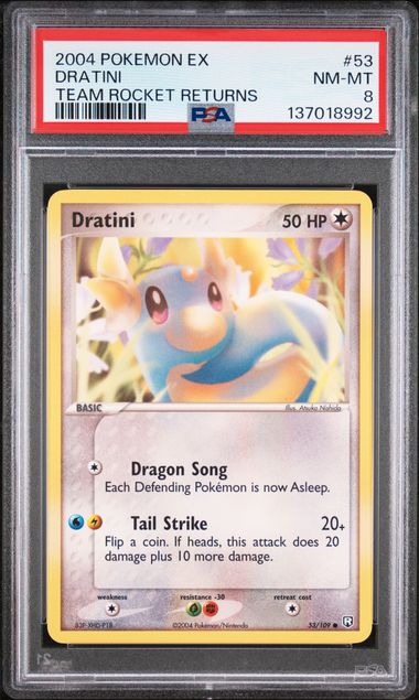 2004 Pokemon Team Rocket Teamrocket Returns #53 Dratini front