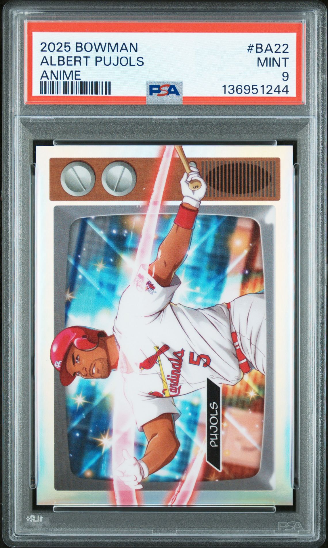 2025 Bowman BOWMAN ANIME #BA22 Albert Pujols front