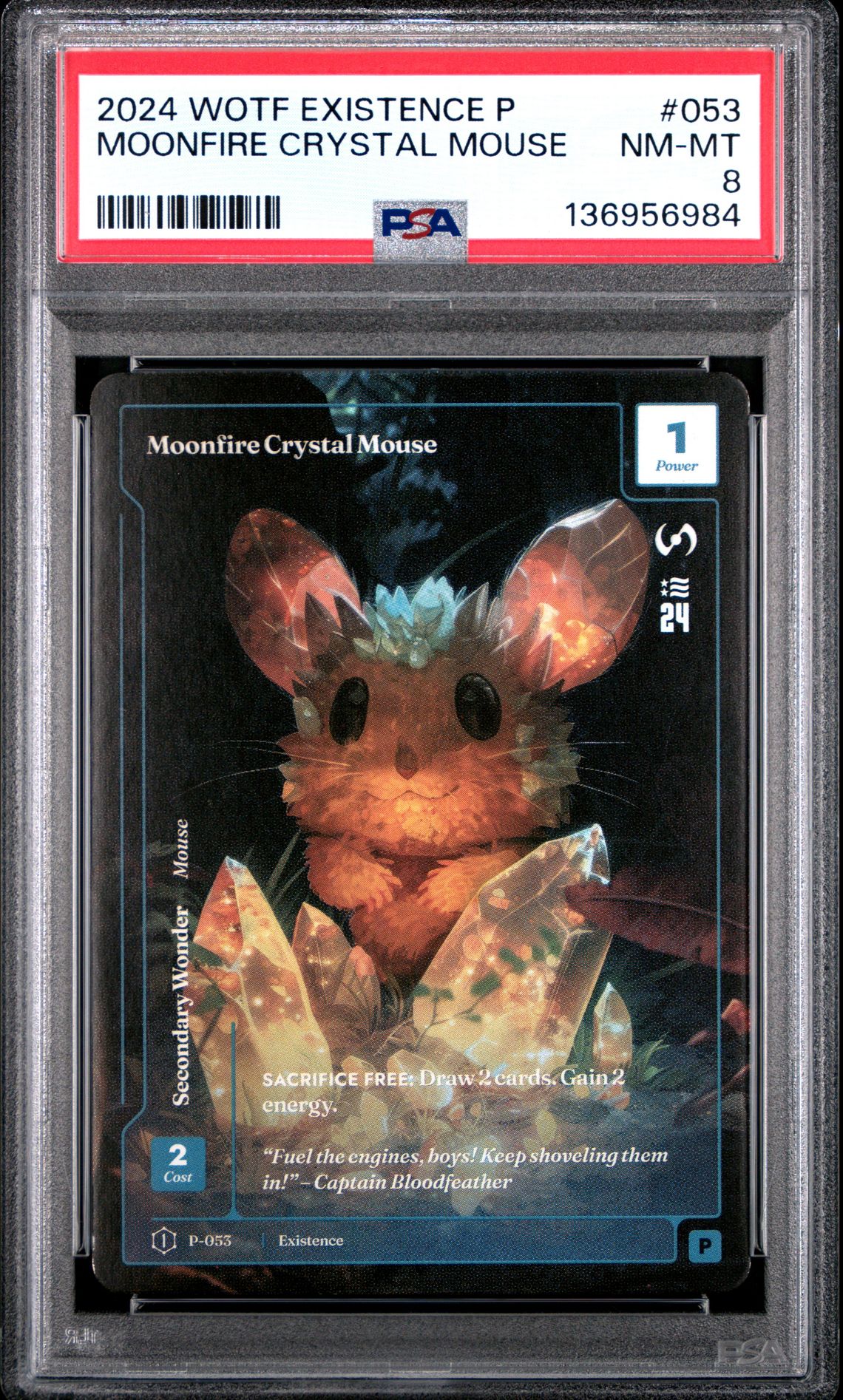2024 Wonders Of The First Existence Promos #053 Moonfire Crystal Mouse front