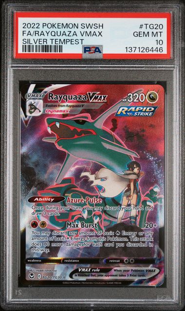 2022 Pokemon #TG20 Fa/Rayquaza Vmax front