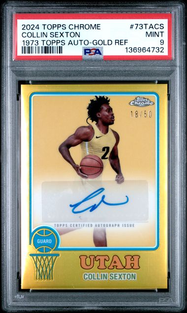2024 Topps Topps Chrome Gold Refractor Collin Sexton front
