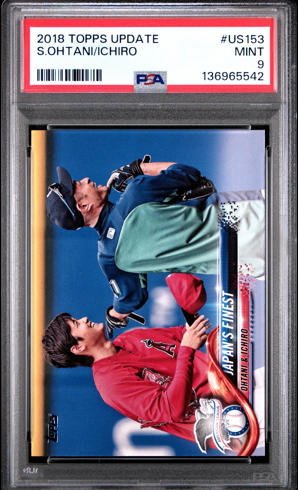 2018 Topps Update TOPPS UPDATE #US153 S.Ohtani/Ichiro front
