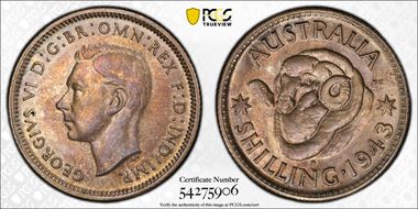 1943-S Shil KM-39  Ag MS62