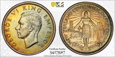 1940 1/2 Cr Centennial KM-14 MS62