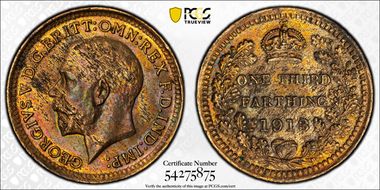 1913 1/3 Far S-4062 MS63RB