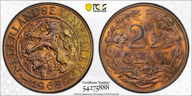 1965 2 1/2C Fish and Star MS64RB