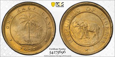 1937 1/2C KM-10 MS64