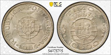 1964 10 Esc KM-16  Ag MS65