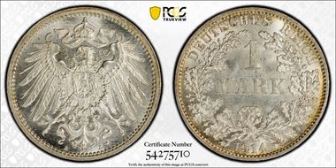 1914-A Mark J-17 Ag MS65