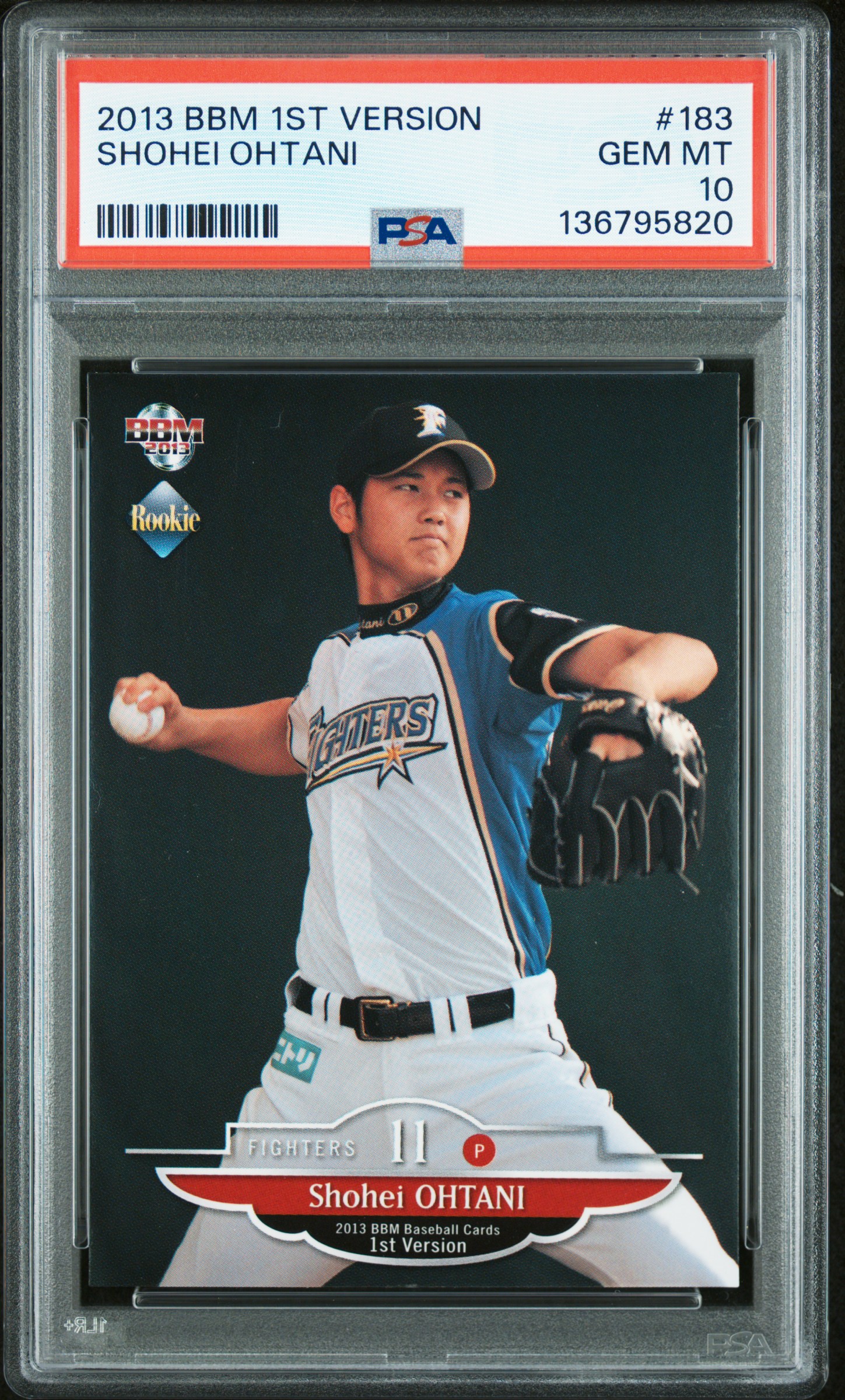 Cool Card Collector's 2013 BBM 1st Version Shohei Ohtani Base #183