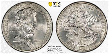 1918 50C Lincoln-Illinois MS64