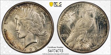1922-D $1 MS63
