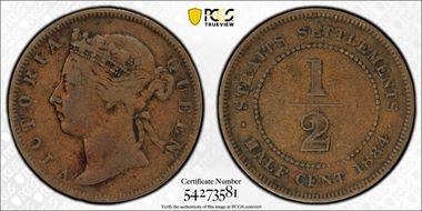 1884 1/2C KM-8a VF25BN