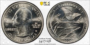 2020-W 25C Tallgrass Prairie NP V75 MS66