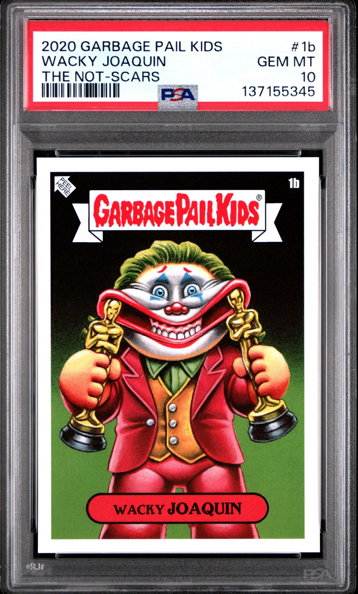 2020 Topps GARBAGE PAIL KIDS THE NOT-SCARS #1B Wacky Joaquin front