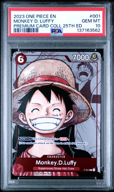 2023 One Piece One Piece Premium Card Collection 25th Edition #001 Monkey D. Luffy front
