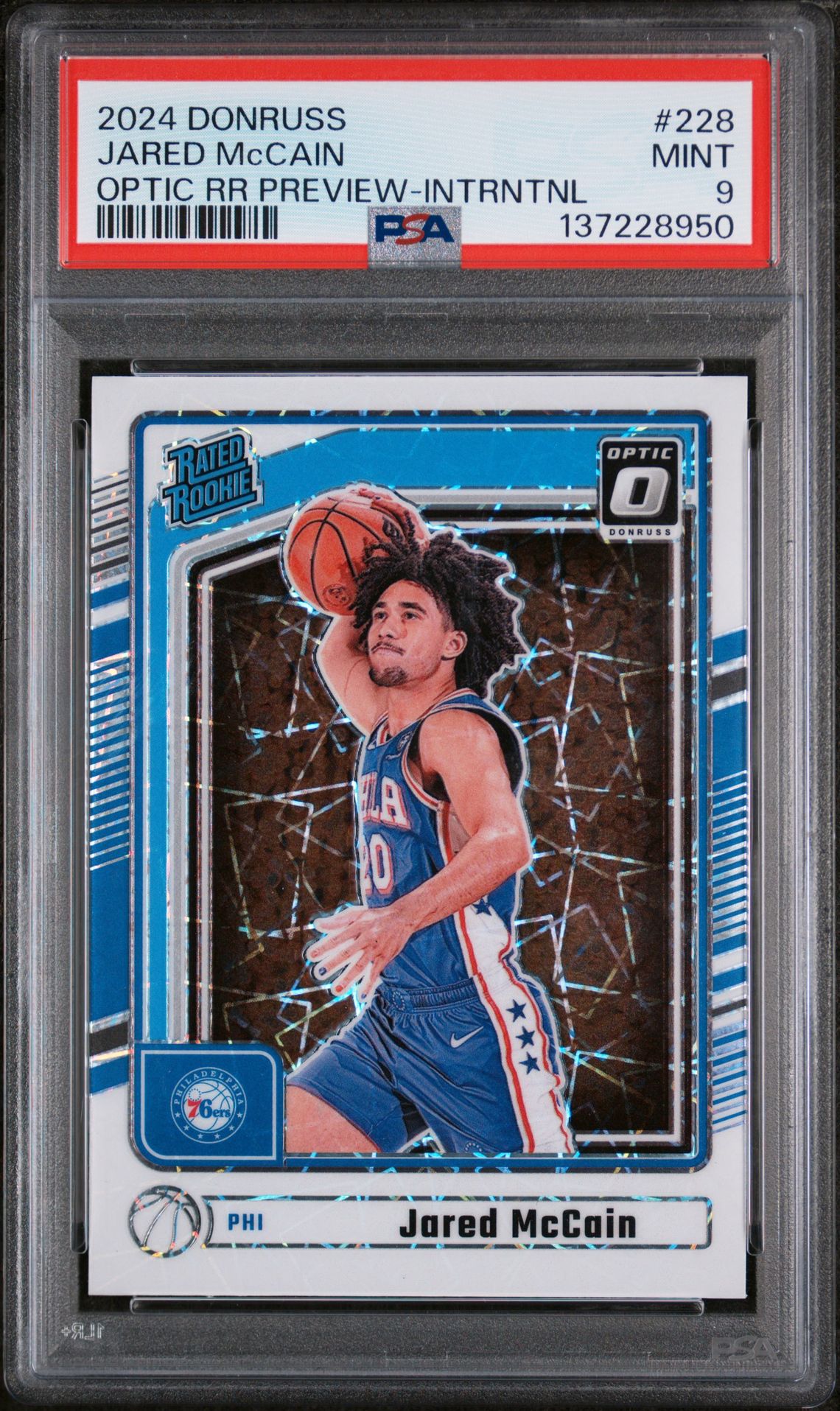 2024 Panini PANINI DONRUSS OPTIC RR PREVIEW-INTRNTNL #228 Jared Mccain front