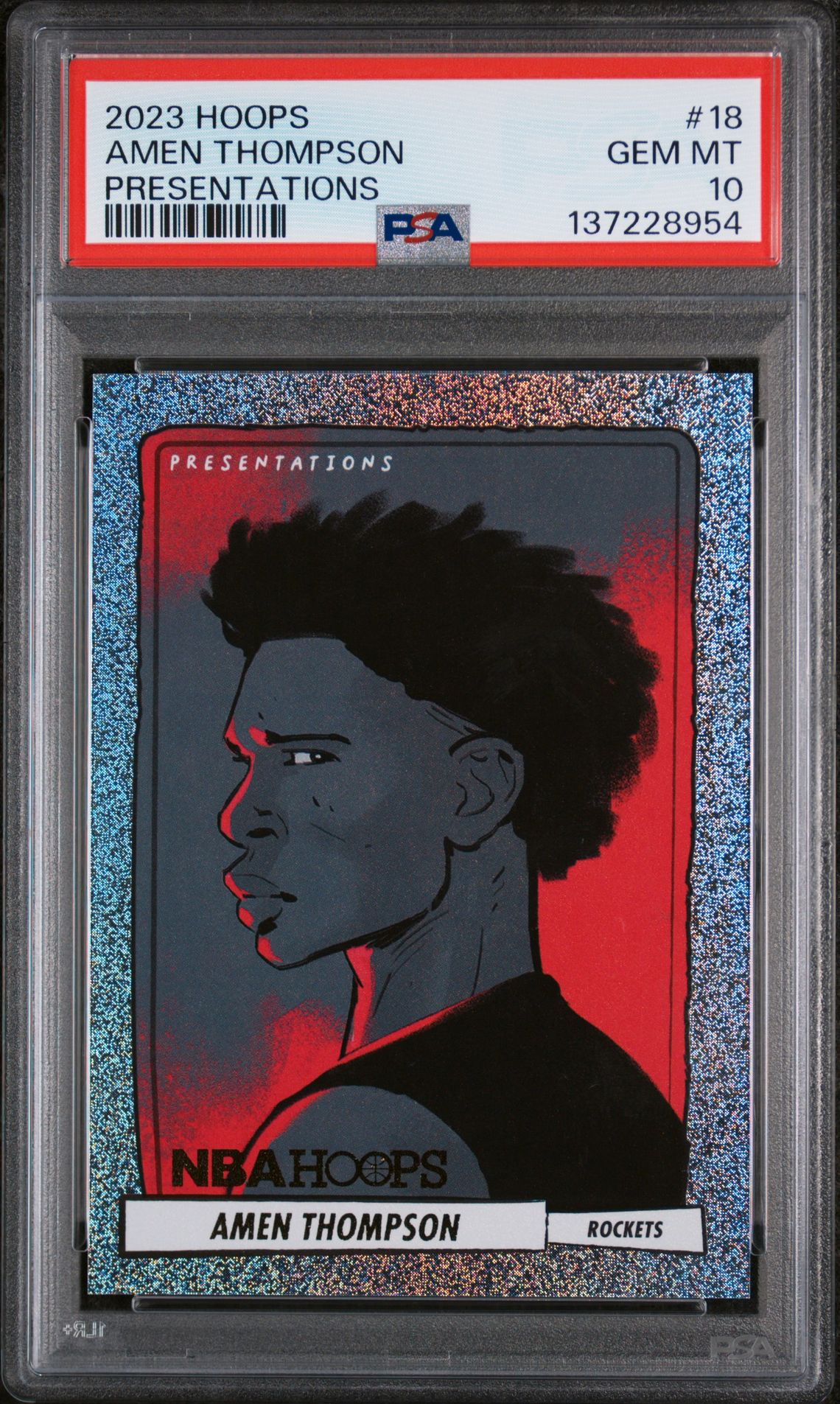 2023 Panini PANINI NBA HOOPS PRESENTATIONS #18 Amen Thompson front