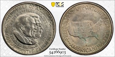 1954-S 50C Washington-Carver MS64