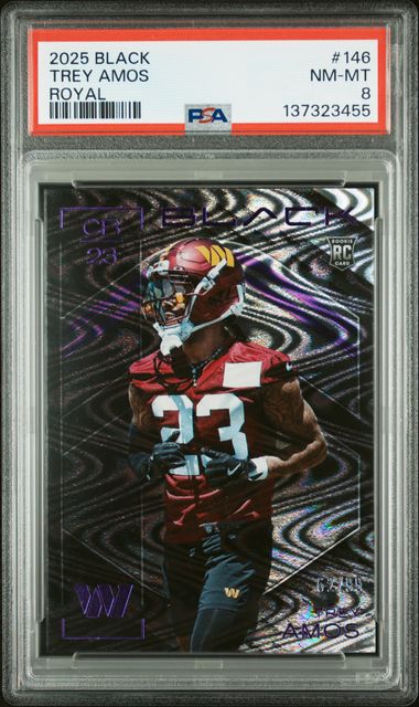 2025 Panini Black #146 Trey Amos front