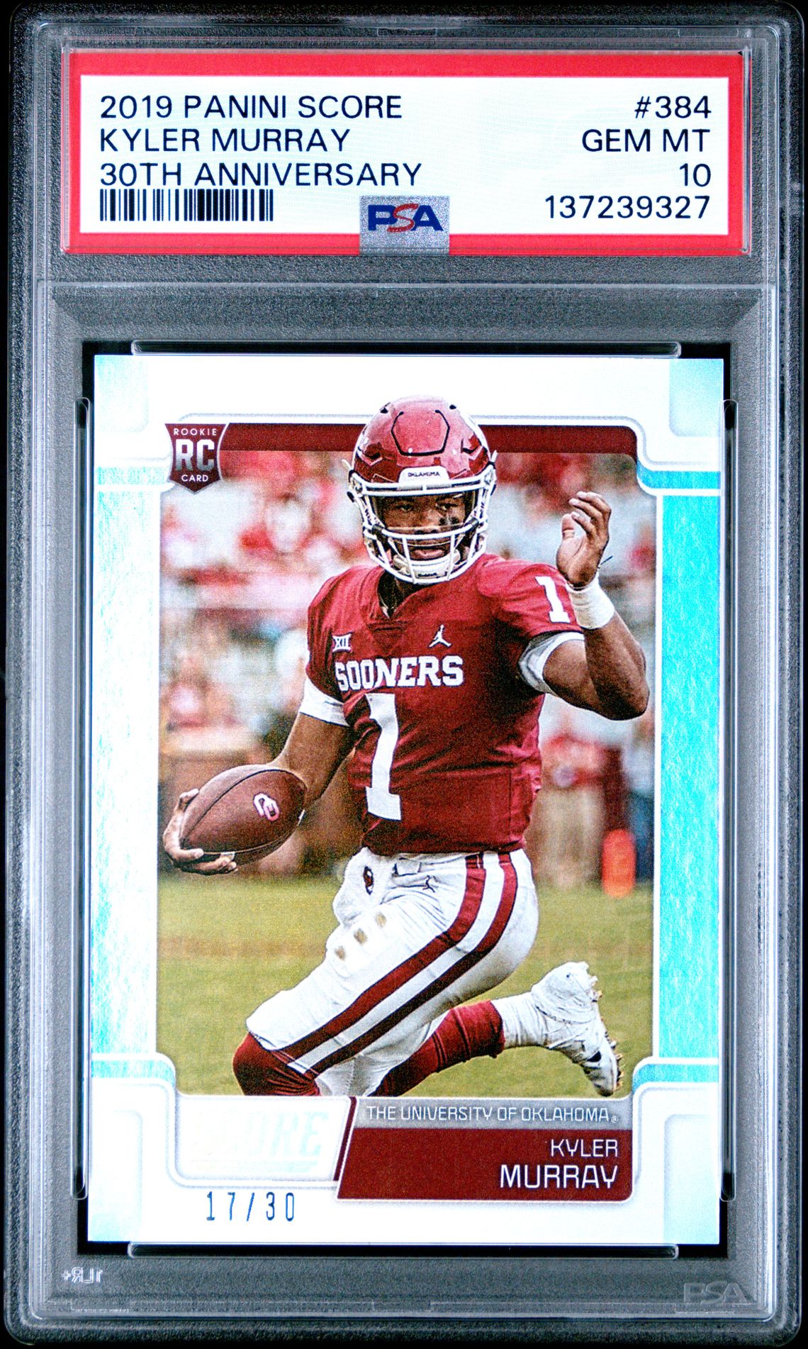 2019 Panini PANINI SCORE 30TH ANNIVERSARY #384 Kyler Murray front