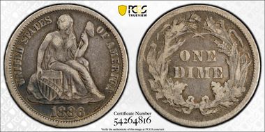 1886 10C VF35