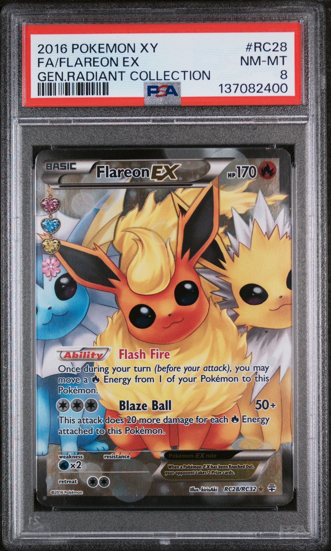 2016 Pokemon POKEMON XY GENERATIONS RADIANT COLLECTION GEN.RADIANT COLLECTION #RC28 Fa/Flareon Ex front