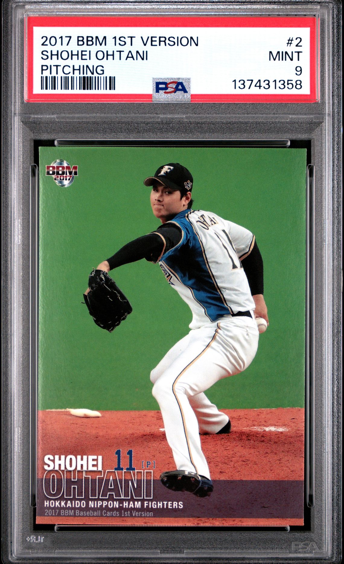 2017 BBM PITCHING #002 Shohei Ohtani front