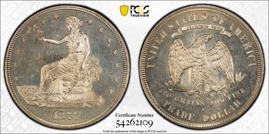 1877-S T$1 MS63PL