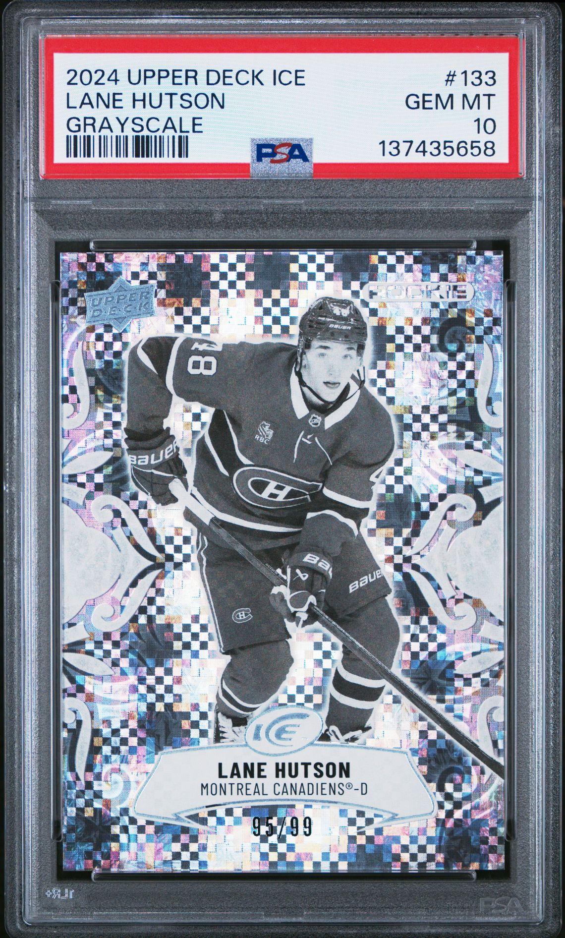 2024 Upper Deck UPPER DECK ICE Platinum #133 Lane Hutson front