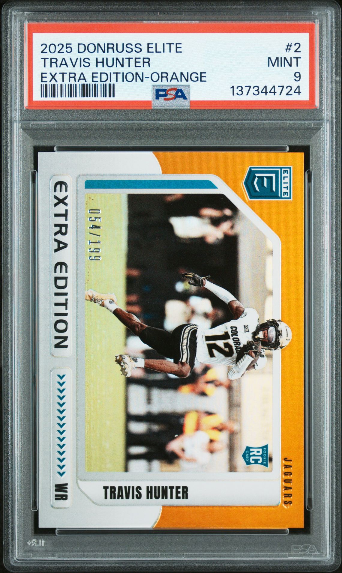 2025 Panini PANINI DONRUSS ELITE EXTRA EDITION ORANGE #2 Travis Hunter front